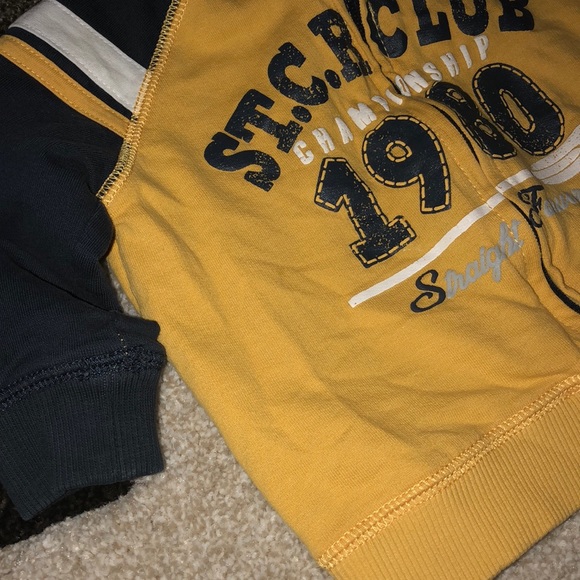 ☠️5/$20 ☠️FAGOTTINO | BOYS ZIP UP GRAPHIC HOODED POCKETED SWEATSHIRT 9M - Picture 2 of 8